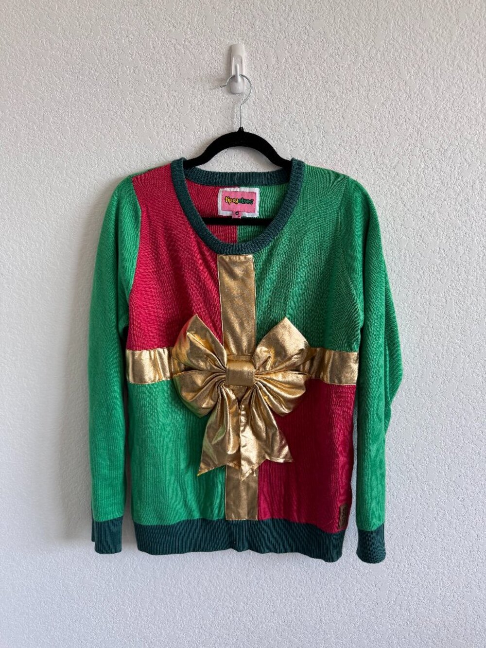Tipsy Elves Wrapped Present Holiday Sweater
